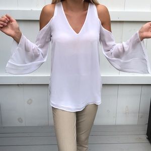 White off the shoulder blouse